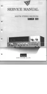 Preview for 2 page of Sansui 881 Service Manual