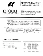 Предварительный просмотр 13 страницы Sansui C-1000 Service Manual