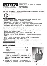 Preview for 1 page of Sealey BJ10LE Instructions