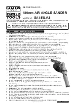 Sealey SA18/S.V2 Instructions preview