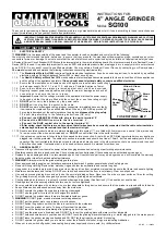 Preview for 1 page of Sealey SG100 Instructions