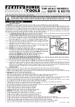 Sealey SG101 Instructions preview