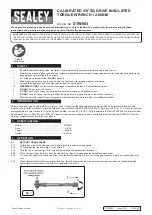 Preview for 1 page of Sealey STW803 Instructions