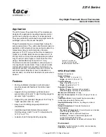 t.a.c. 2214 Series General Instructions Manual preview