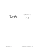 T+A Elektroakustik K8 User Manual preview