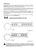 Preview for 3 page of T+A POWER BAR 2+3 Operating Instructions Manual