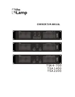 t.amp TSA 4-700 Owner'S Manual preview