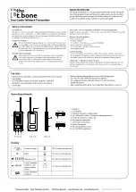 T.BONE Tour Guide Talkback Transmitter Quick Start Manual preview