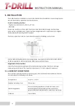 Preview for 12 page of T-Drill S-80 Instruction Manual