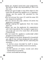 Preview for 14 page of T-Fal Frutelia User Manual