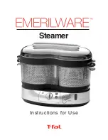 T-Fal Steamer Instructions For Use Manual preview
