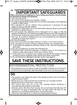 Предварительный просмотр 2 страницы T-Fal TT560E50 Instructions For Use Manual