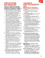 Предварительный просмотр 17 страницы T-Fal Ultimate EZ Clean Instructions For Use Manual