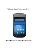 Предварительный просмотр 1 страницы T-Mobile Concord II User Manual