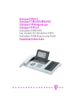 T-Mobile Octopus F270 IT Operating Instructions Manual preview