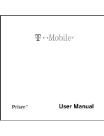 T-Mobile Prism User Manual preview