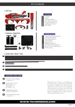 Preview for 3 page of TA HORIZONS STOL X V2 Assembly & Instruction Manual