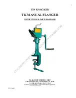TAAG TIN KNOCKER Instructions & Parts Diagrams preview