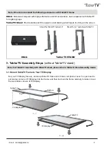 Preview for 2 page of TablerTV Frame Assembly Manual