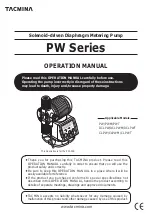 Preview for 1 page of Tacmina PW Series Operation Manual