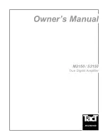 TacT Audio M2150 Owner'S Manual preview