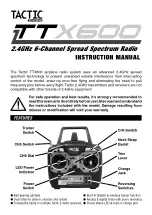 Предварительный просмотр 1 страницы Tactic TTX600 Instruction Manual