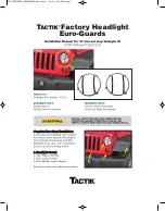 Preview for 1 page of Tactik 13117.0110 Installation Manual