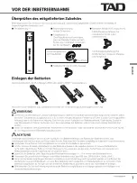 Preview for 45 page of TAD EVOLUTION Series Owner'S Manual