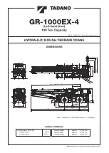 Предварительный просмотр 1 страницы Tadano GR-1000EX-4 Manual