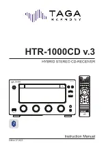 Preview for 1 page of Taga Harmony HTR-1000CD v.3 Instruction Manual