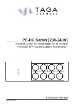 Taga Harmony PF-DC Series Instruction Manual предпросмотр