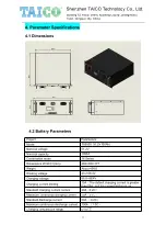 Предварительный просмотр 6 страницы Taico TS5000 User Manual