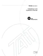 Tait TB7100 Installation And Operation Manual предпросмотр