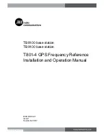 Preview for 1 page of Tait TB8100 Installation And Operation Manual