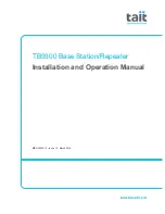 Tait TB9300 Installation And Operation Manual предпросмотр