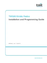 Tait TM8260 Installation And Programming Manual preview