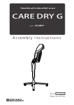 Takara Belmont CARE DRY G Assembly Instructions Manual preview