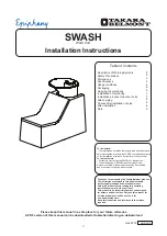 Takara Belmont Swash Installation Instructions Manual preview