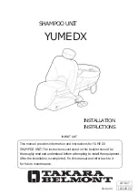 Takara Belmont Yume DX Installation Instructions Manual preview