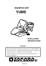 Takara Belmont YUME Installation Instructions Manual preview