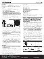 Предварительный просмотр 2 страницы Takstar E129 Quick Start Manual