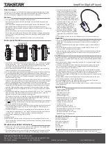 Preview for 2 page of Takstar E190M Manual