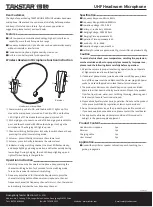 Preview for 2 page of Takstar HM-200W Quick Start Manual