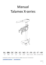 Preview for 19 page of TALAMEX X Series Manual