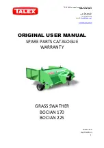 Предварительный просмотр 1 страницы Talex BOCIAN 170 Original User Manual