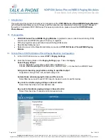 Talkaphone VOIP-500 Series Integration Manual preview