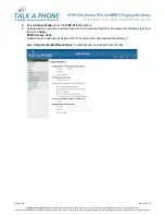 Preview for 3 page of Talkaphone VOIP-500 Series Integration Manual