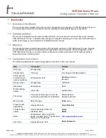 Preview for 6 page of Talkaphone VOIP-600 Series Configuration And Operation Manual