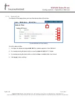 Preview for 54 page of Talkaphone VOIP-600 Series Configuration And Operation Manual