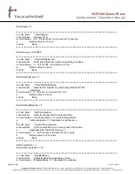 Preview for 75 page of Talkaphone VOIP-600 Series Configuration And Operation Manual